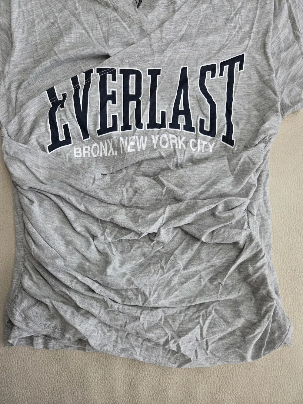 Zara x Everlast Women's Graphic Ruched Tee - Size M - Picture 4 of 8